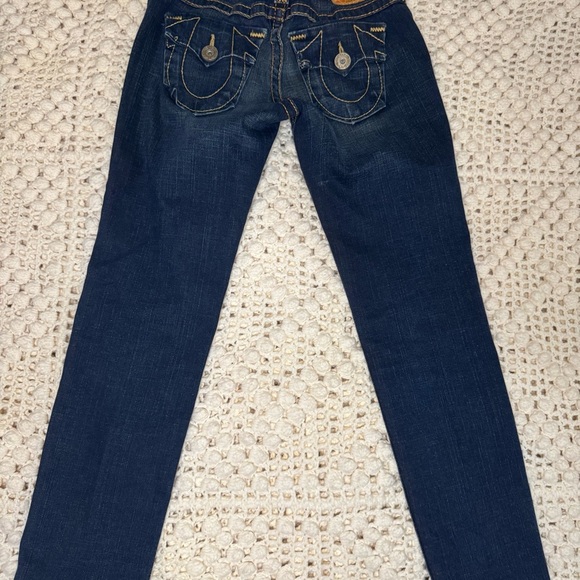 True Religion Julie Womens Size 27 Blue Straight Leg Jeans - Picture 9 of 11